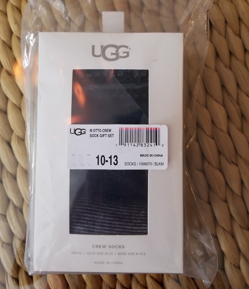 Ugg Giftable Men's otto crew sock -pack of 3 - Picture 2 of 6